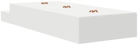 Cama de Armazenamento Branca 80x200 cm