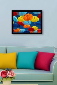 Quadro Decorativo em MDF SC0541 – Multicolor – 41 x 56 cm