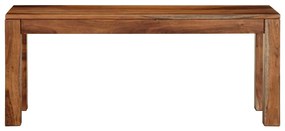 Banco 110 cm madeira maciça de acácia