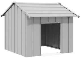 Casota para cães com telhado 85x107x81 cm aço galvanizado