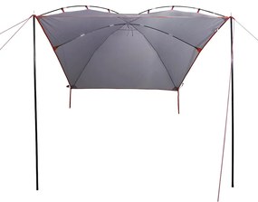 Tenda de carro impermeável cinzento e laranja