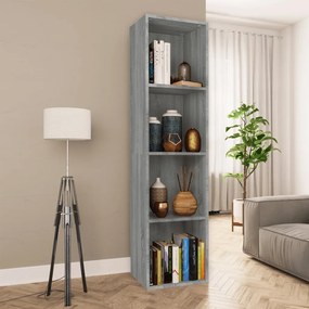 vidaXL Estante/Móvel de TV 36x30x143 cm madeira proc. sonoma cinza