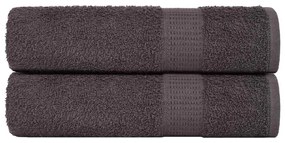 Toalhas de mãos 2 pcs 50x100 cm 360 gsm 100% algodão antracite