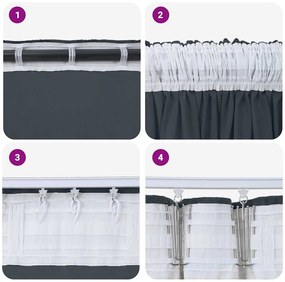 Cortinas de Veludo 2 peças com Ilhós Cinza Prata 140x140 cm