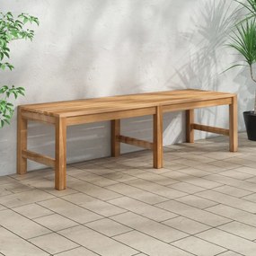 vidaXL Banco de jardim 150 cm madeira de teca maciça