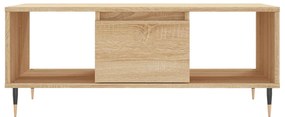 Mesa de centro 90x50x36,5 cm derivados madeira carvalho sonoma