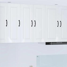 vidaXL Armário de Cozinha com porta Branco Brilhante 30 x 31 x 80 cm