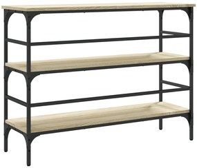 Mesa consola 100x32x75 cm derivados de madeira carvalho sonoma