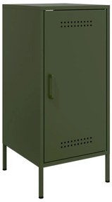 Aparadores 2 pcs 36x39x79 cm aço verde-azeitona