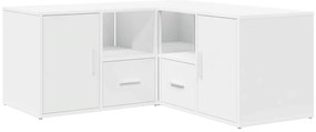 Armário de canto 160x40x45 cm derivados de madeira branco