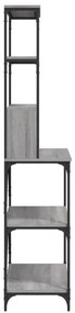 Estante 6 prateleiras 90x40x180 cm deriv. madeira cinza sonoma