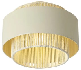 Plafon moderno bege com dourado - Kora