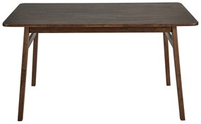 Mesa de jantar em madeira escura de seringueira 140 x 85 cm VENTERA Beliani