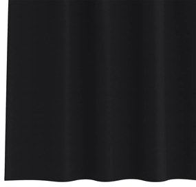 Cortinas opacas com cortinas 2 pcs Preto 175 x 140 cm Poliéster