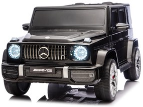 Carro elétrico para crianças Mercedes-Benz G63 AMG 24V, 4x4, 2 Lugares assento couro sintético, Rodas Eva Macias Preto