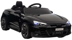 HOMCOM Carro Elétrico AUDI RS E-Tron GT 12V com 2 Motores Faróis LED Buzina Música USB 3-5km/h 103x58x41cm Preto