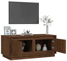 Mesa de centro 102x50x44 cm derivados madeira carvalho castanho