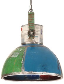 Candeeiro suspenso industrial redondo 25W 40 cm E27 multicor