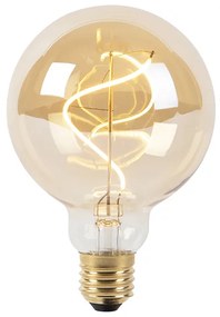 Lâmpada de filamento espiral LED regulável E27 G95 goldline 270lm 2100K