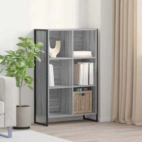 vidaXL Gabinete de Livros Cinza Sonoma 99,5 x 30 x 108,5 cm