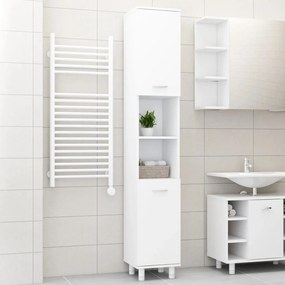 802624 vidaXL Armário de casa de banho 30x30x179 cm contraplacado branco