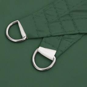 Para-sol vela tecido oxford triangular 4x4x4 m verde-escuro