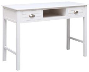 vidaXL Secretária 110x45x76 cm madeira branco