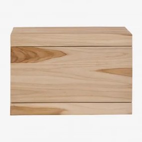 Conjunto De Móvel De Casa De Banho Suspenso 60x45 Cm Em Madeira De Teca Belivetta Madeira De Teca - Sklum