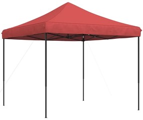 Tenda para festas pop-up dobrável 292x292x315 cm bordô