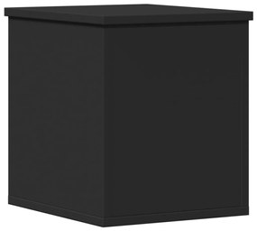 Caixa de arrumação 30x35x35 cm derivados de madeira preto