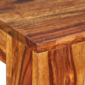 Banco em madeira de acácia maciça 110x35x45 cm