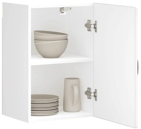 Armário de parede de cozinha Kalmar branco alto brilho