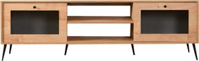 Móvel TV Mavran – Carvalho Preto – 180 cm x 55 cm x 30 cm
