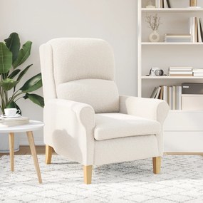 Poltrona Ergonómica Creme Tecido, Madeira Padrão Ergonómica