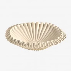 Cuenco Decorativo Em Resina Irente Branco & Ø30 Cm - Sklum