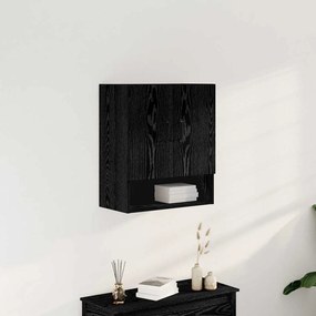 vidaXL Armário de Parede Carvalho preto 60 x 30 x 70 cm