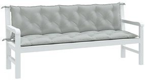 vidaXL Almofadões banco jardim 2pcs 180x50x7cm mesclado tecido