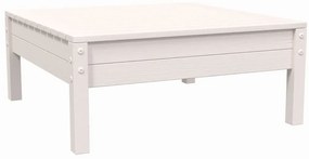 3 pcs conjunto lounge jardim c/ almofadões pinho maciço branco