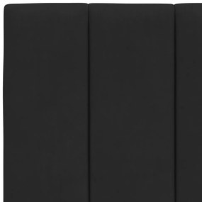 Almofadão de cabeceira 180 cm veludo preto