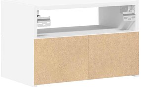 Mesas de cabeceira de parede 2 pcs 45x26x28,5 cm branco