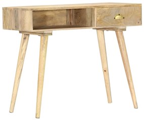 Mesa consola 90x45x75 cm madeira de mangueira maciça