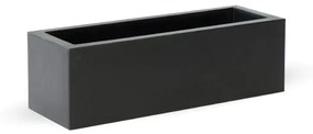 Vaso de flores colorido Polietileno CASA, JARDIM, RESTAURANTE, BAR Retangular JARA (100x40x36 cm) - Cinzento