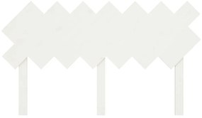Cabeceira de cama 151,5x3x81 cm pinho maciço branco