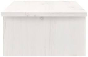 Suporte para monitor 50x27x15 cm pinho maciço branco