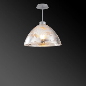 Candeeiro Bergama – Prateado – Diâmetro 34 cm x Altura 37 cm