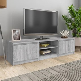 vidaXL Móvel de TV 140x40x35,5 cm derivados de madeira cinzento sonoma