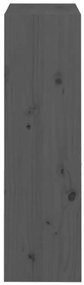 Estante/divisória 60x30x103,5cm madeira pinho maciça cinzento