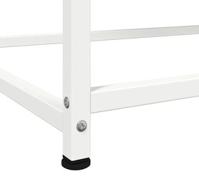 Aparador alto 100,5x39x107 cm aço branco