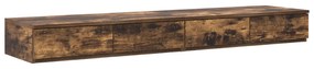 Estrado de Cama com Arrumação em Carvalho Fumado 135x190 cm