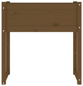 Vaso/floreira 78x40x81 cm pinho maciço castanho-mel